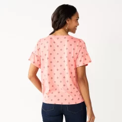 Women's Sonoma Goods For Life® Ruffled Babydoll Top -Sonoma Goods Shop 5665750 ALT