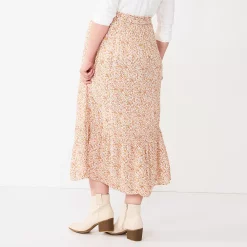 Maternity Sonoma Goods For Life® Smocked Waist Skirt -Sonoma Goods Shop 5666013 ALT