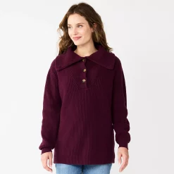 Maternity Sonoma Goods For Life® Nursing Henley Sweater 6 Maternity Sonoma Goods For Life® Nursing Henley Sweater -Sonoma Goods Shop 5666231 Berry