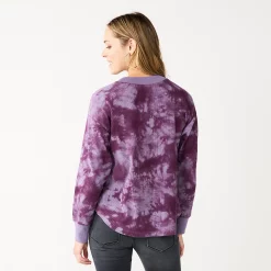 Women's Sonoma Goods For Life® Mockneck Waffle Top -Sonoma Goods Shop 5672315 ALT