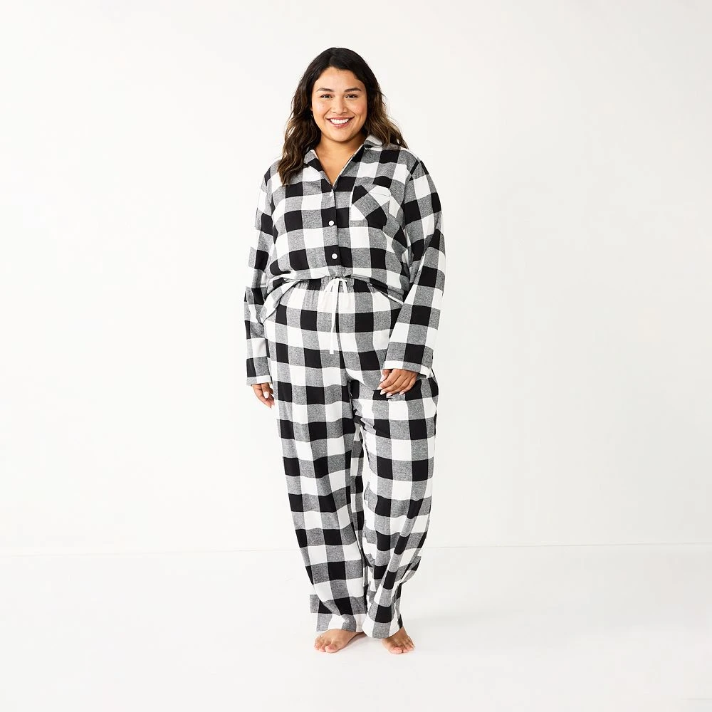 Plus Size Sonoma Goods For Life® Flannel Pajama Shirt & Pajama Pants Sleep Set 6 Plus Size Sonoma Goods For Life® Flannel Pajama Shirt & Pajama Pants Sleep Set - Image 6
