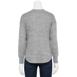 Petite Sonoma Goods For Life® Mockneck Waffle Top -Sonoma Goods Shop 5686604 ALT