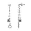 Sonoma Goods For Life® Silver Tone Nickel Free Semi-Precious Chain Drop Earrings