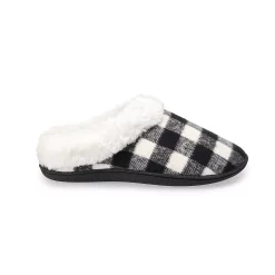 Women's Sonoma Goods For Life® Faux Fur Buffalo Plaid Clog Slippers -Sonoma Goods Shop 5697310 ALT