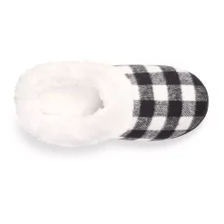 Women's Sonoma Goods For Life® Faux Fur Buffalo Plaid Clog Slippers -Sonoma Goods Shop 5697310 ALT4
