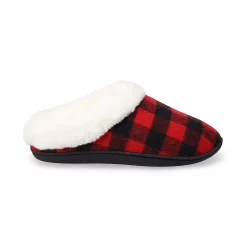 Women's Sonoma Goods For Life® Faux Fur Buffalo Plaid Clog Slippers -Sonoma Goods Shop 5697310 ALT5