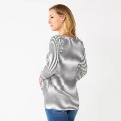 Maternity Sonoma Goods For Life® Long Sleeve Knotted Thermal Top -Sonoma Goods Shop 5698993 ALT