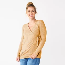 Maternity Sonoma Goods For Life® Nursing Wrap Top -Sonoma Goods Shop 5703650 Yellow