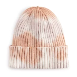 Women's Sonoma Goods For Life® Tie Dye Rib Beanie -Sonoma Goods Shop 5731122 Neutral Dye