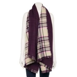Women's Sonoma Goods For Life® Oblong Reversible Scarf -Sonoma Goods Shop 5731216 Purple