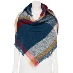 Women's Sonoma Goods For Life® Slub Yarn Boucle Triangle Scarf -Sonoma Goods Shop 5731416 Navy