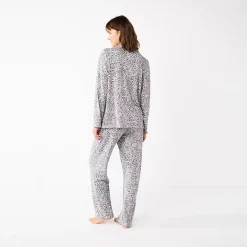 Women's Sonoma Goods For Life® Knit Pajama Shirt & Pajama Pants Sleep Set 10 Women's Sonoma Goods For Life® Knit Pajama Shirt & Pajama Pants Sleep Set -Sonoma Goods Shop 6076381 ALT
