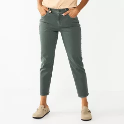 Women's Sonoma Goods For Life® High-Waisted Boyfriend Jeans 6 Women's Sonoma Goods For Life® High-Waisted Boyfriend Jeans -Sonoma Goods Shop 6120491 Dusty Olive
